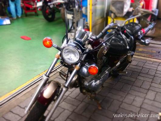 修理前のビラーゴ250