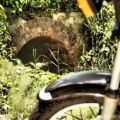 【レンガアーチ】小さな橋梁と、バイク写真撮影
