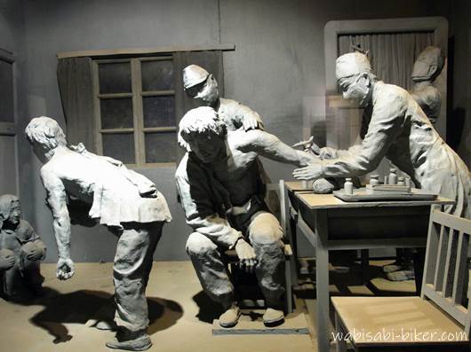 人体実験の模型 731部隊博物館