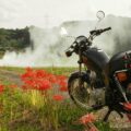 9月の風景(花)とバイク写真☆YAMAHA SR125