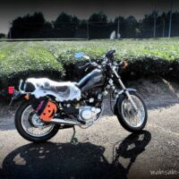 ハロウィン仕様のバイク YAMAHA SR125