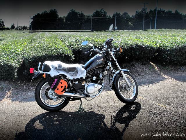 ハロウィン仕様のバイク YAMAHA SR125