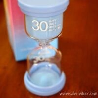 水色の30分砂時計